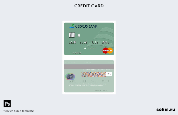 цифровая загрузка шаблона mastercard Ливана Cedrus Bank